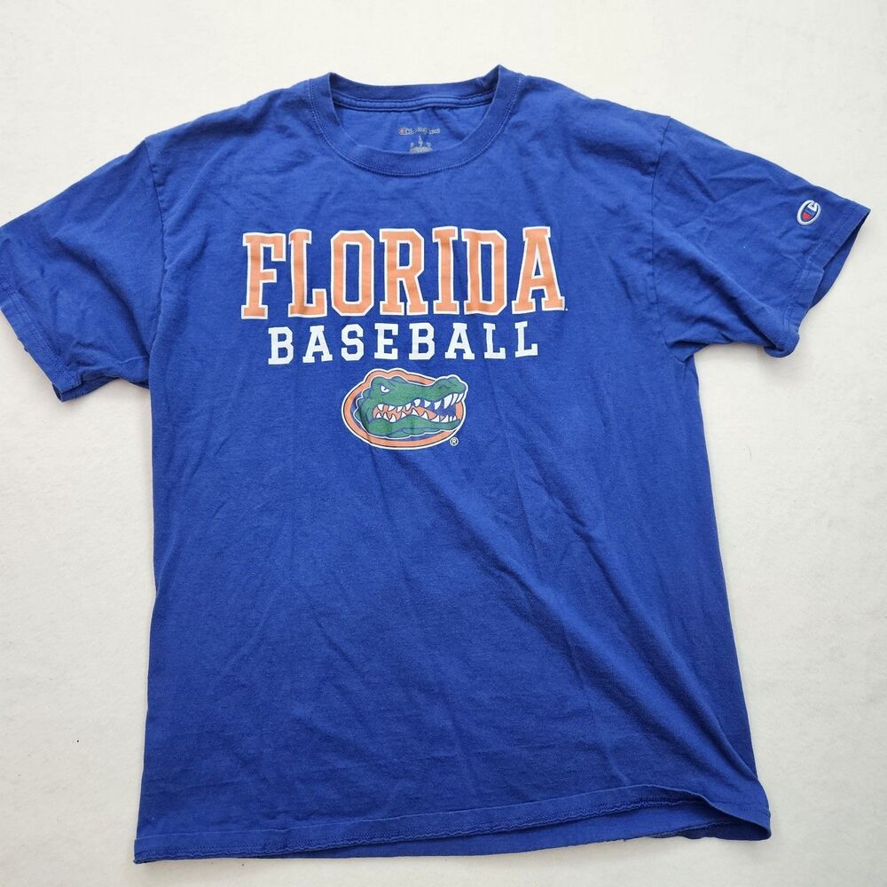 Florida Gators Baseball Deep Royal Graphic Print Tee Shirt, Unisex L